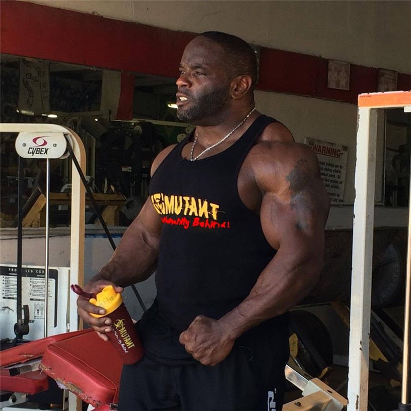 2020 Men Bodybuilding Tank top Gyms Fitness Skinny Cotton Sleeveless Shirt Clothing Male Stringer Singlet Undershirt - Yallafit