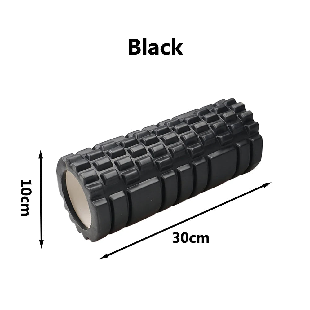 30cm Yoga Column Gym Fitness Foam Roller Pilates Yoga Muscle Massage Roller Exercise Back Soft Yoga Block Drop Shipping - Yallafit