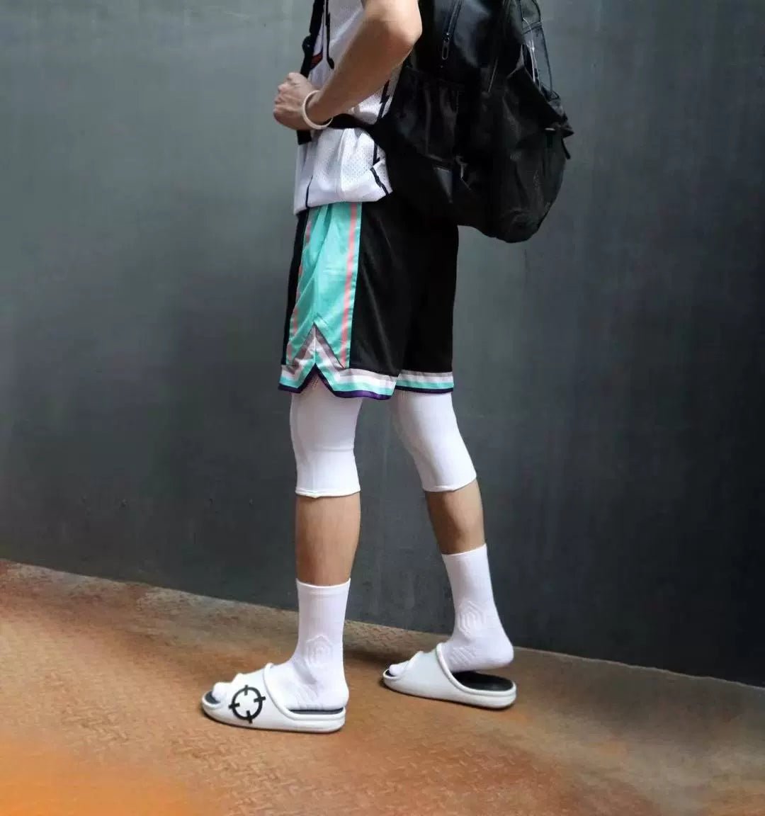 American Style Basketball Shorts Short-Length Pants Accurate Basketball Training Pants Outer Belt below the Knee Men Women Pants of the Same Style - Yallafit