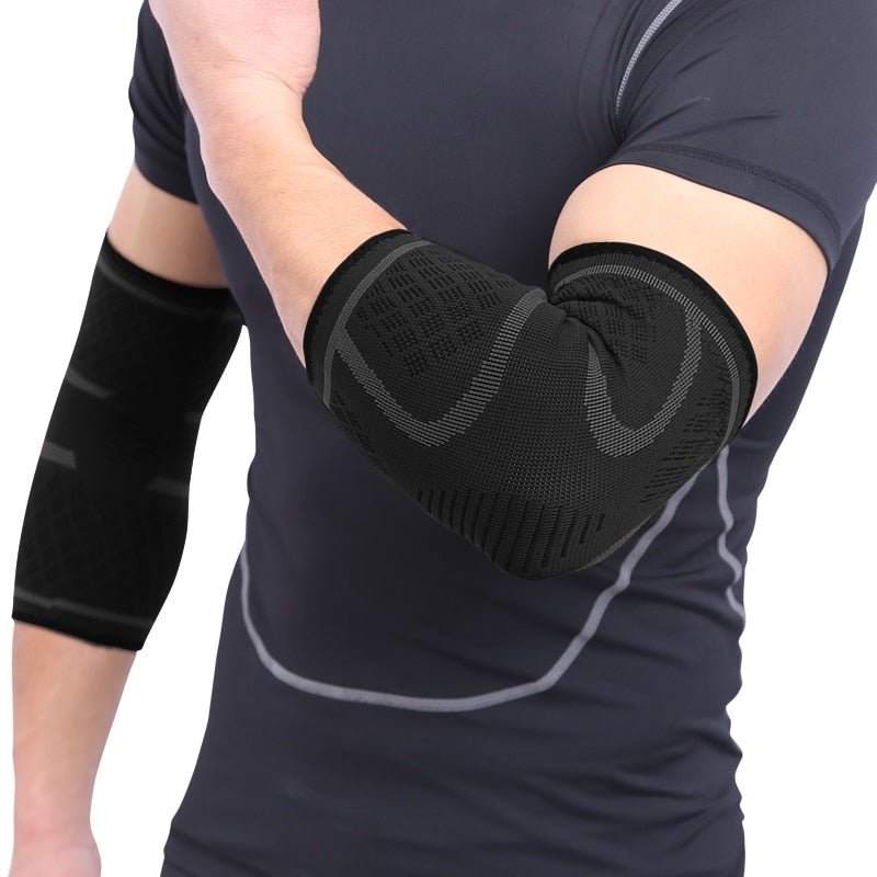 AOLIKES 1PCS Elbow Support Elastic Gym Sport Elbow Protective Pad Absorb Sweat Sport Basketball Arm Sleeve Elbow Brace - Yallafit