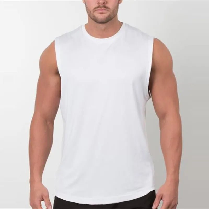 Brand New Plain Tank Top Men Bodybuilding singlet Gym Stringer Sleeveless Shirt Blank Fitness Clothing Sportwear Muscle Vest - Yallafit
