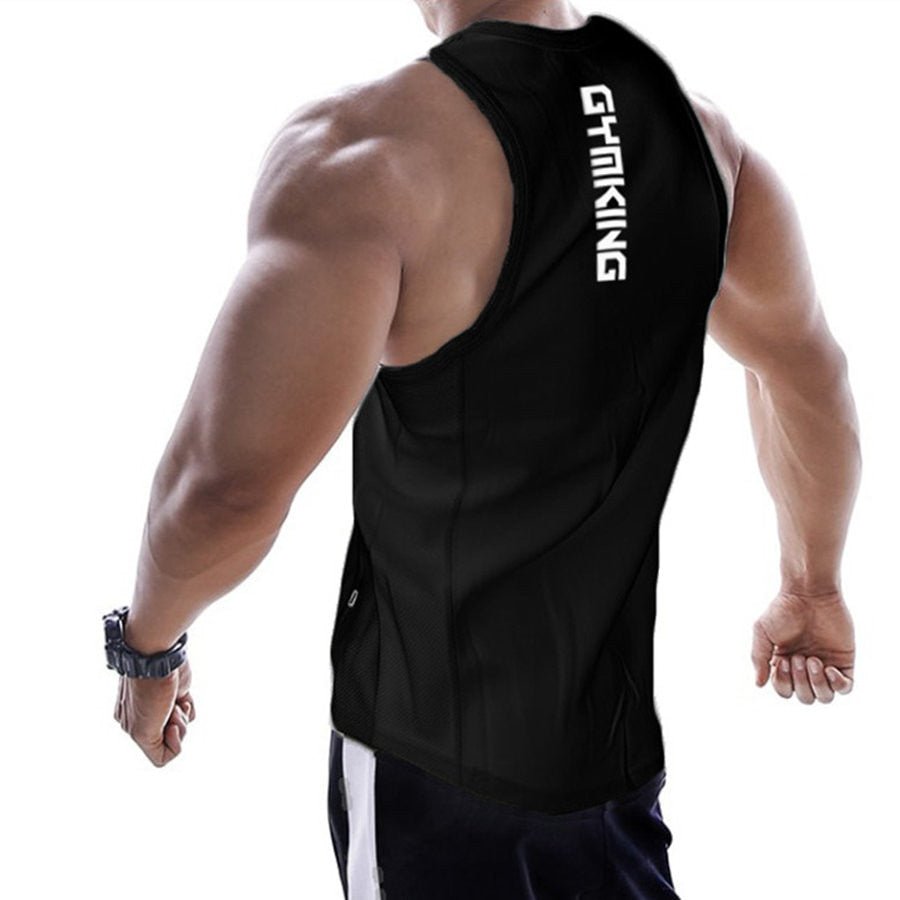 Casual Printed Tank Tops Men Bodybuilding Sleeveless Shirt Cotton Gym Fitness Workout Clothes Stringer Singlet Male Summer Vest - Yallafit