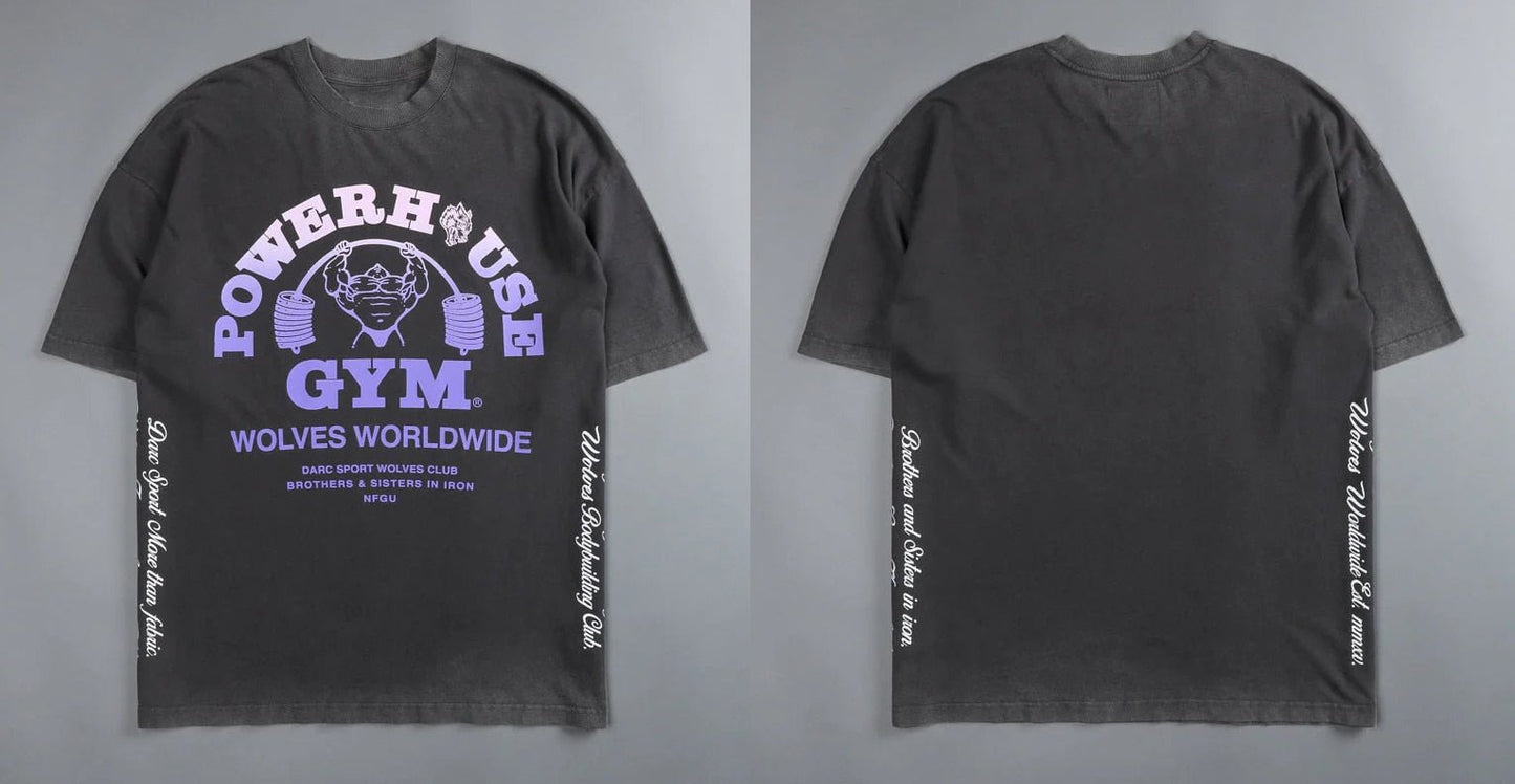 Darc Wolf Sport T-shirts Oversized Graphic DTG Printing Technique Workout Gym Fitness Men Short Sleeve Tees Darc Wolves T Shirts - Yallafit