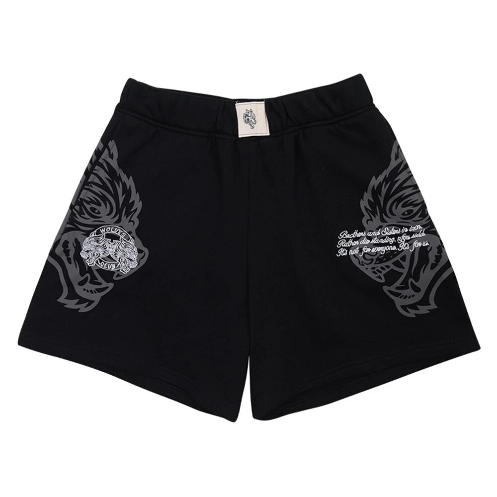 Darc Wolves Sport Gym Oversized Sports Shorts Bodybuilding Fitness Workout Men Shorts Summer Basketball Crossfit Darcs Shorts - Yallafit