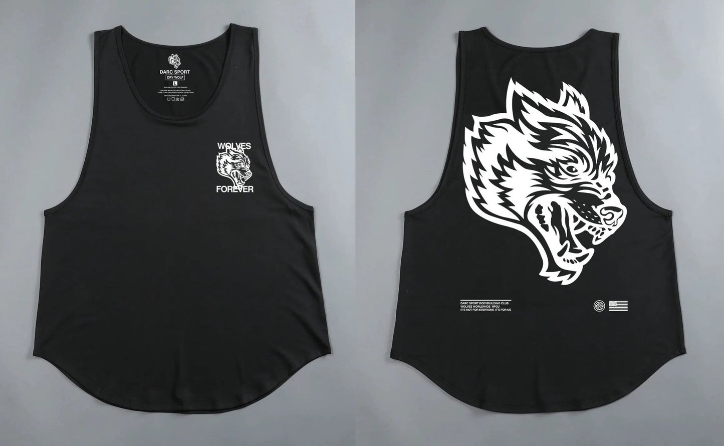 DarcSport Tank Tops Gym Bodybuilding Fitness Men Clothing Basketball Running Workout US Size Darcsport Tanks - Yallafit