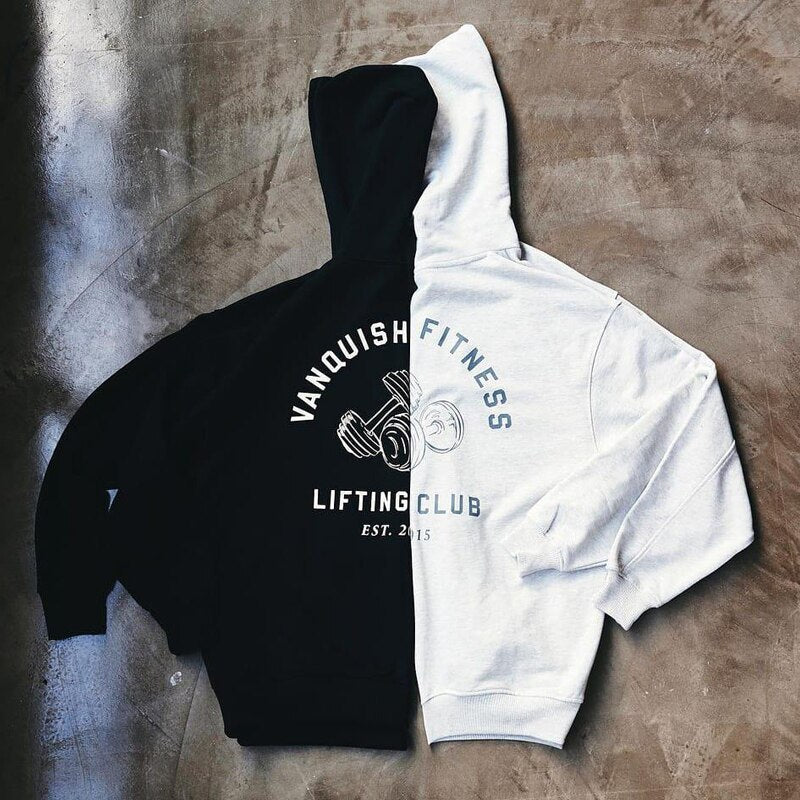 Fashion Men Clothing Autumn Winter New Oversized Pullover joggers Gym Running Training Bodybuilding Sweatshirt Hoodie Sportswear - Yallafit