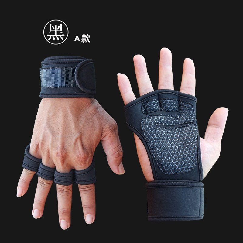 Hand Wrist Palm Protector Gloves Weightlifting Training Gloves for Men Women Fitness Sports Cycling Gymnastics Gym Gloves - Yallafit
