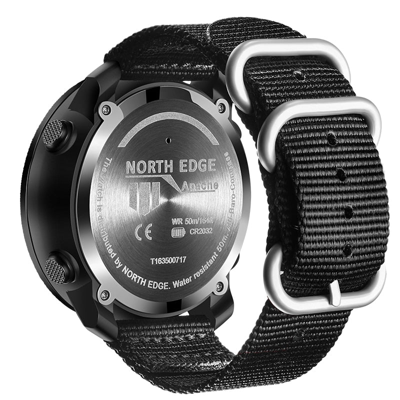 NORTH EDGE Men's sport Digital watch Hours Running Swimming Military Army watches Altimeter Barometer Compass waterproof 50m - Yallafit 0