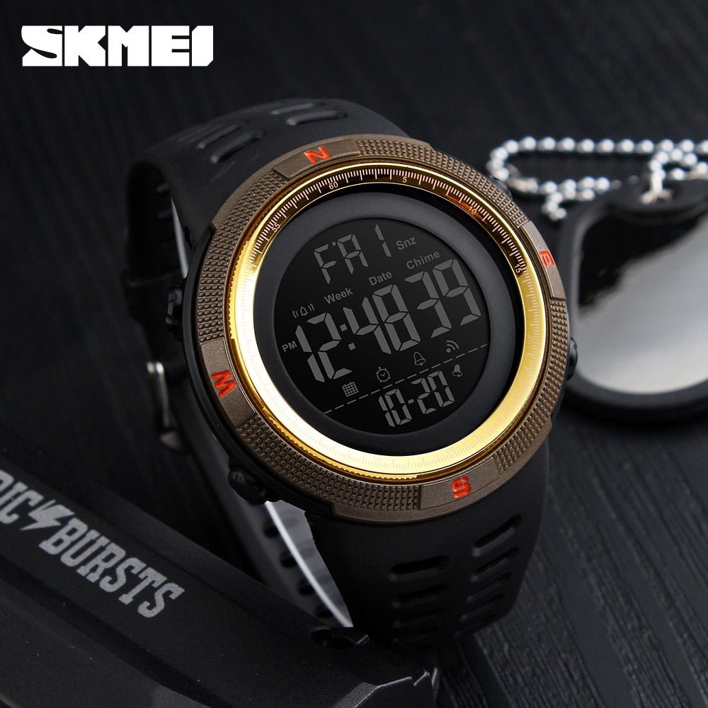 SKMEI Brand Men Sports Watches Fashion Chronos Countdown Waterproof LED Digital Watch Man Military Wrist Watch Relogio Masculino - Yallafit 0