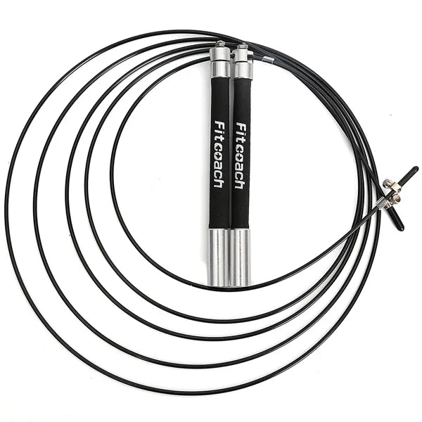 Speed Jump Rope Ball Bearing Metal Handle Sport Skipping,Stainless Steel Cable Crossfit Fitness Equipment - Yallafit