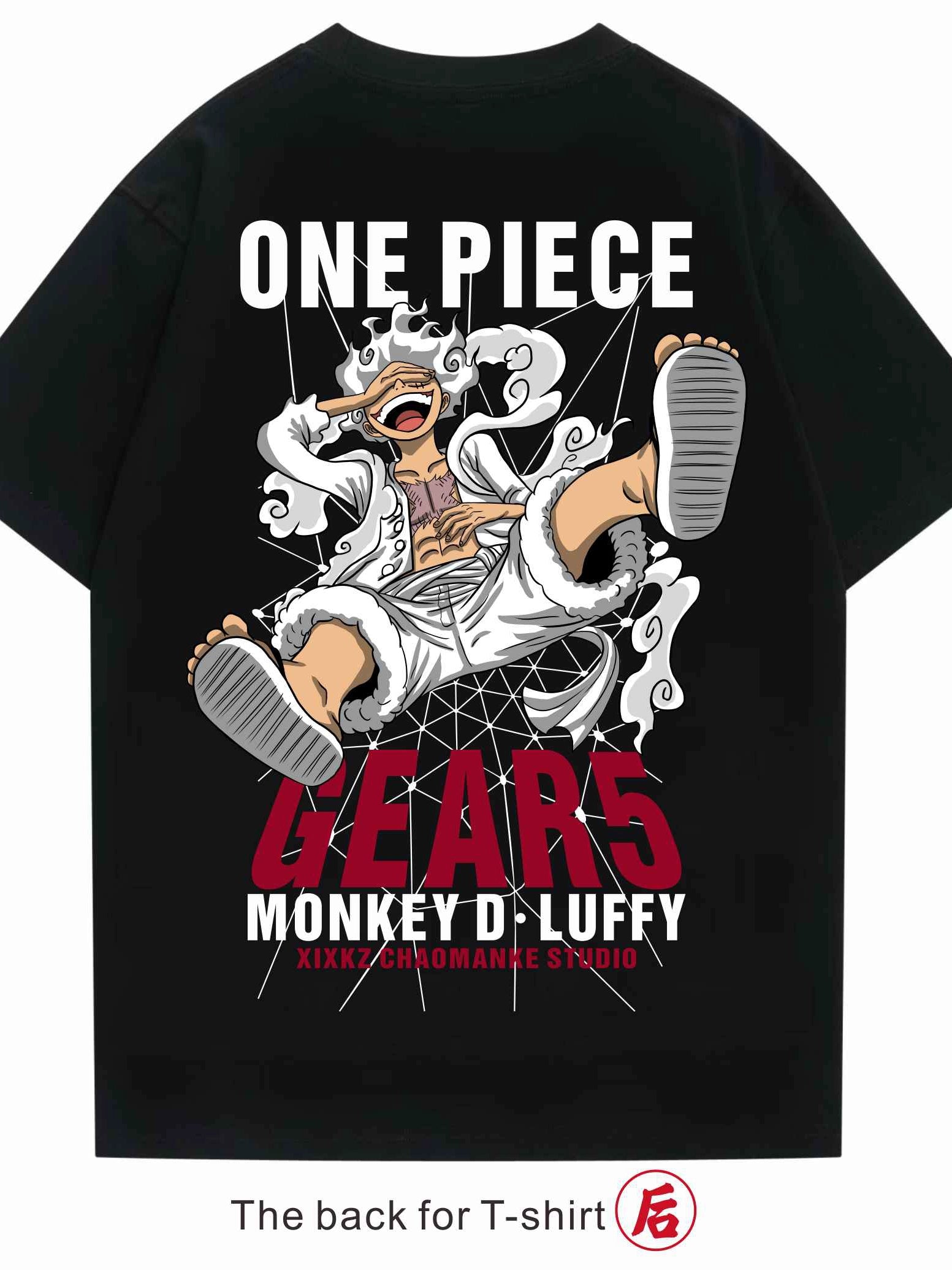 Heavy Cotton Japanese-Style Luffy Ace Short-Sleeved T-shirt - Yallafit