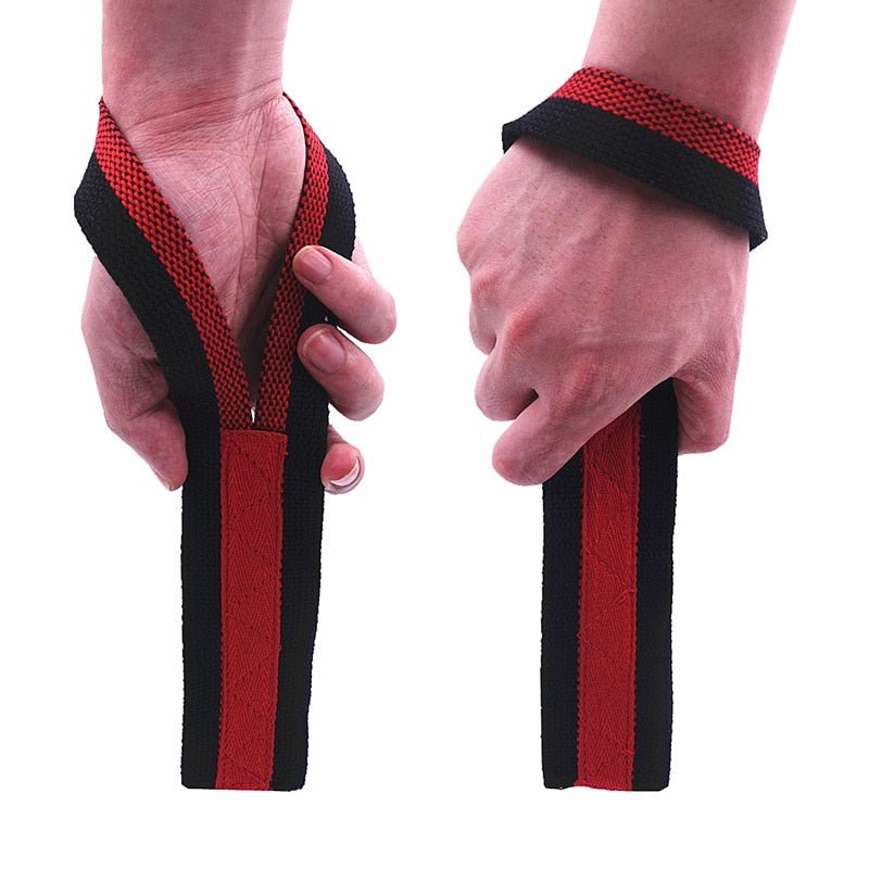 1 Pair Gym Lifting Straps Fitness Gloves Anti-slip Hand Wraps Wrist Straps Support For Weight Lifting Powerlifting Training - Yallafit
