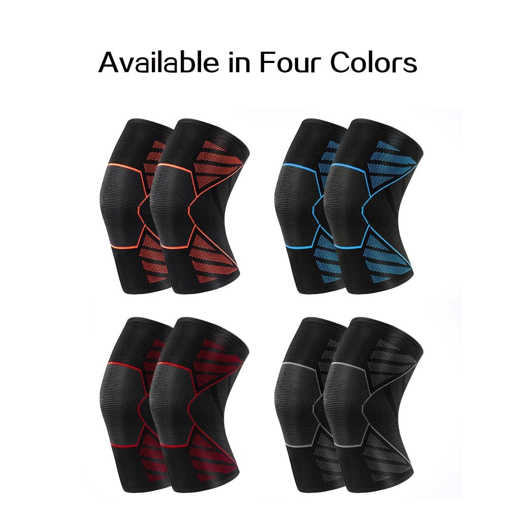 1 PC Elastic Knee Pads Sports Gym Fitness Gear Nylon Kneepad Brace Running Basketball Protector Volleyball Support - Yallafit