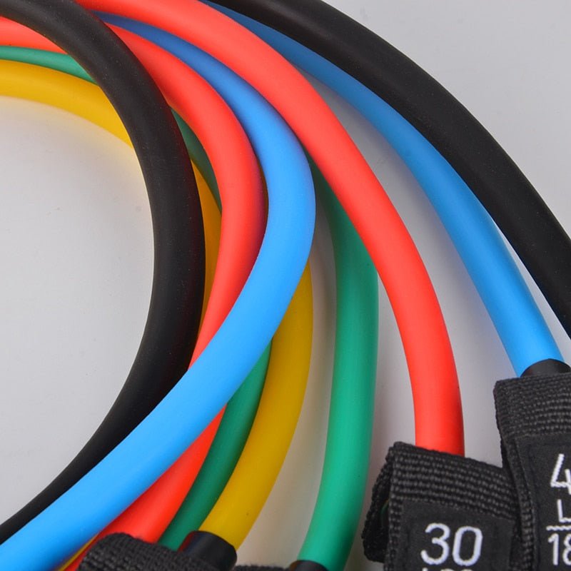 12PCS Resistance Bands Set Bodybuilding Home Gym Equipment Professional Training Weight Fitness Elastic Rubber Bands Expander - Yallafit