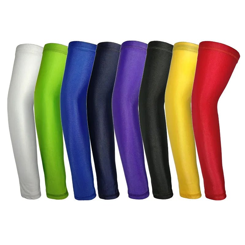 1Pair Breathable Quick Dry UV Protection Running Arm Sleeves Basketball Elbow Pad Fitness Armguards Sports Cycling Arm Warmers 8 - Yallafit