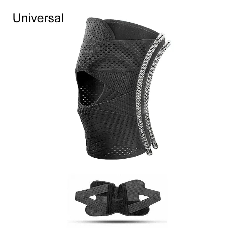 1PC Sports Kneepad Men Women Pressurized Elastic Knee Pads Arthritis Joints Protector Fitness Gear Volleyball Brace Protector - Yallafit