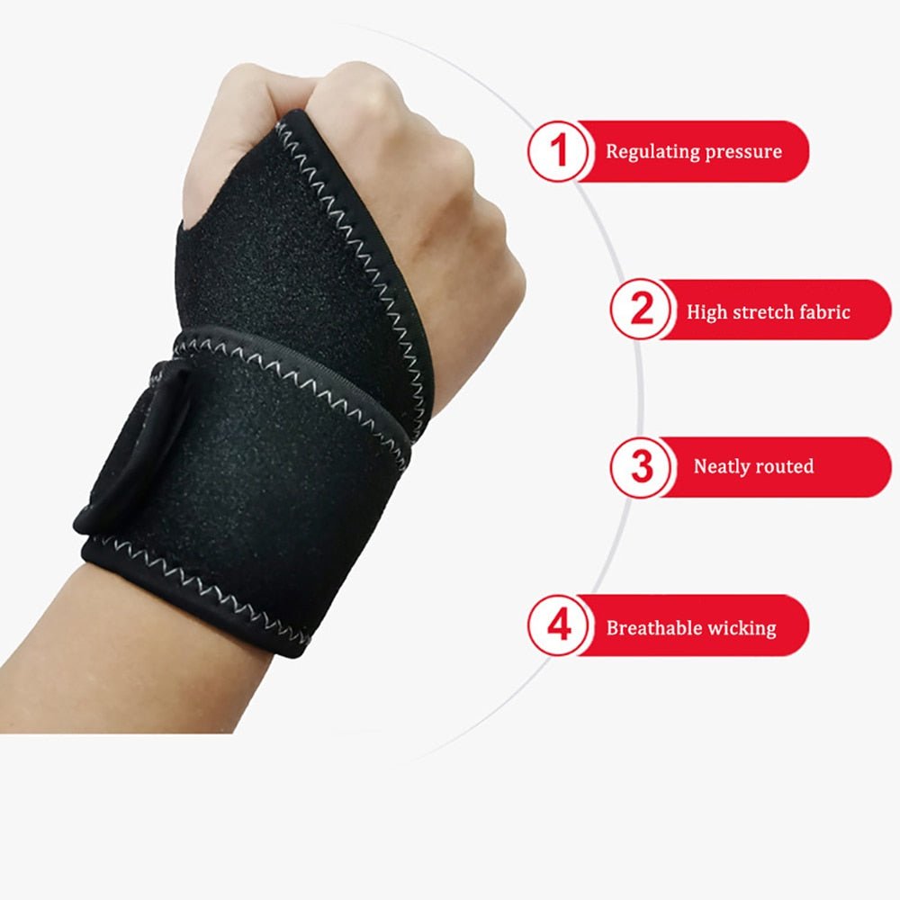 1Pc Wrist Guard Band Brace Carpal Tunnel Sprains Support Straps Gym Musculation Sports Bicycle Protect Pain Relief Wrap Bandage - Yallafit