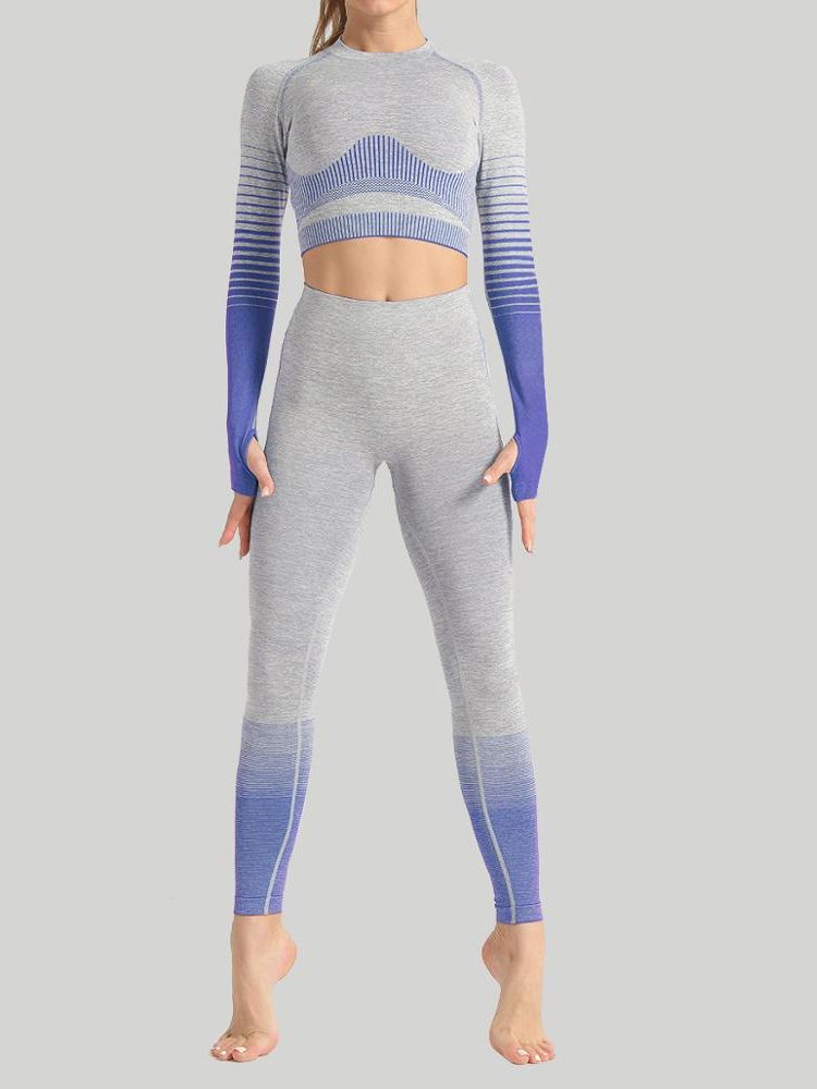 2 Piece Push Up Set Leggings Shirt Gym Sets Tracksuit Women Workout Gym Clothing Sport Clothes Fitness Suits Women's Sportswear - Yallafit