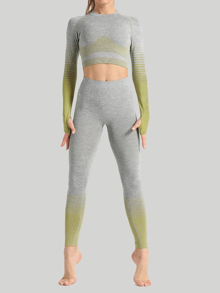 2 Piece Push Up Set Leggings Shirt Gym Sets Tracksuit Women Workout Gym Clothing Sport Clothes Fitness Suits Women's Sportswear - Yallafit