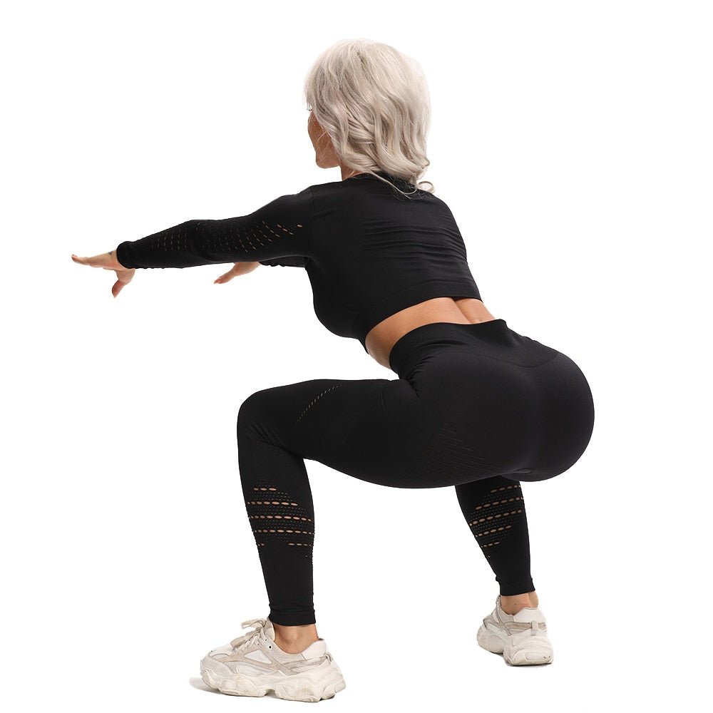 2 Piece Seamless Sports Sets workout yoga set Women's Suit for fitness leggings Vital Sportswear Gym clothing 2021 Tracksuits - Yallafit