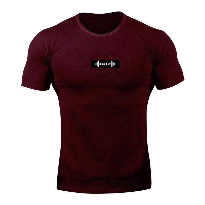 2019 Brand Men T shirt bodybuilding fitness mens tops cotton leisure gyms singlets Cotton Short Sleeve tight fashion Tshirt - Yallafit