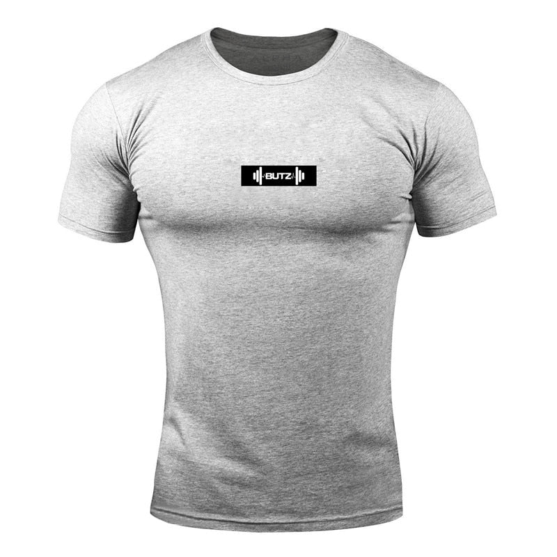 2019 Brand Men T shirt bodybuilding fitness mens tops cotton leisure gyms singlets Cotton Short Sleeve tight fashion Tshirt - Yallafit