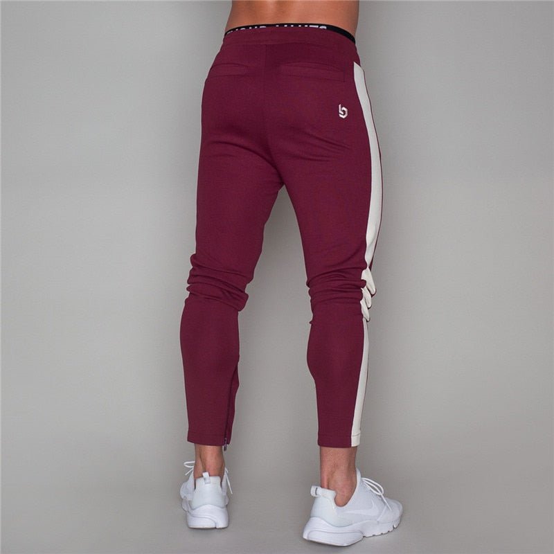 2019 Men Joggers Casual Pants Fitness Men Sportswear Pants Bottoms Skinny Sweatpants Trousers Black Gyms Jogger Sweat Pants - Yallafit