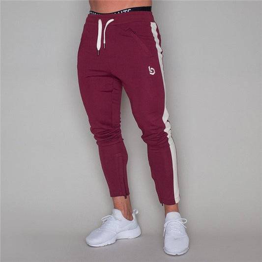 2019 Men Joggers Casual Pants Fitness Men Sportswear Pants Bottoms Skinny Sweatpants Trousers Black Gyms Jogger Sweat Pants - Yallafit