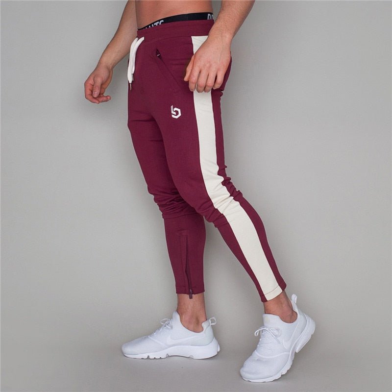 2019 Men Joggers Casual Pants Fitness Men Sportswear Pants Bottoms Skinny Sweatpants Trousers Black Gyms Jogger Sweat Pants - Yallafit