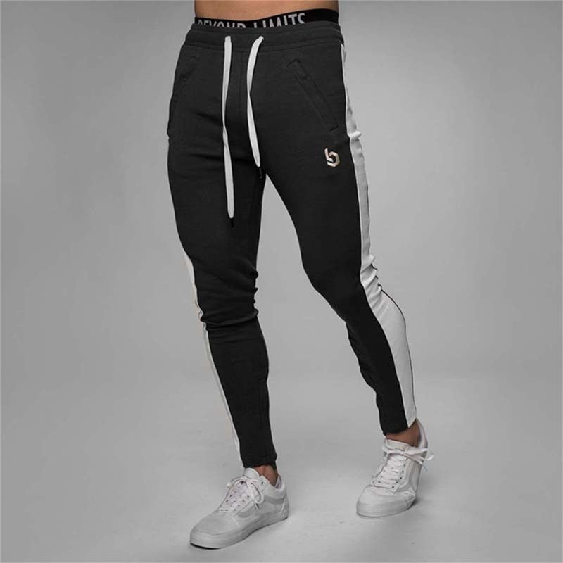 2019 Men Joggers Casual Pants Fitness Men Sportswear Pants Bottoms Skinny Sweatpants Trousers Black Gyms Jogger Sweat Pants - Yallafit