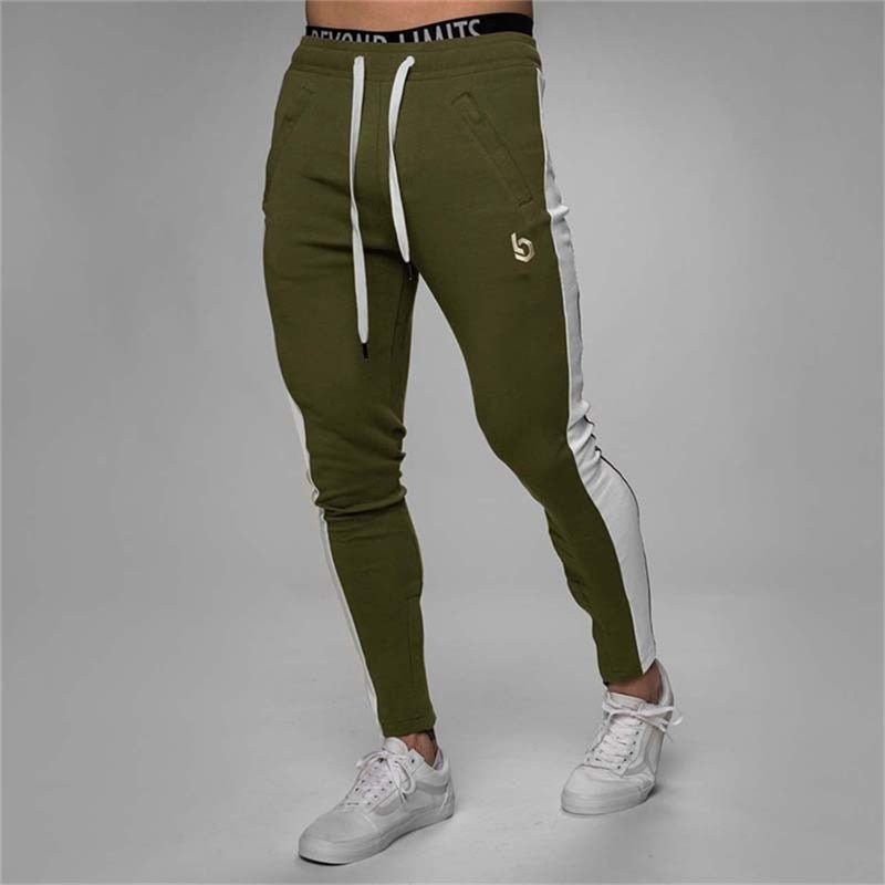 2019 Men Joggers Casual Pants Fitness Men Sportswear Pants Bottoms Skinny Sweatpants Trousers Black Gyms Jogger Sweat Pants - Yallafit