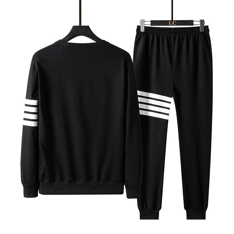 2020 Brand Autumn Winter Men Sets Pants Clothing Sweatsuit Fashion Clothes Trousers Sportswear Sweatpants Long Sleeve Tracksuits - Yallafit