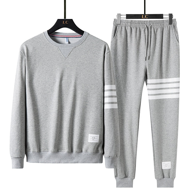 2020 Brand Autumn Winter Men Sets Pants Clothing Sweatsuit Fashion Clothes Trousers Sportswear Sweatpants Long Sleeve Tracksuits - Yallafit