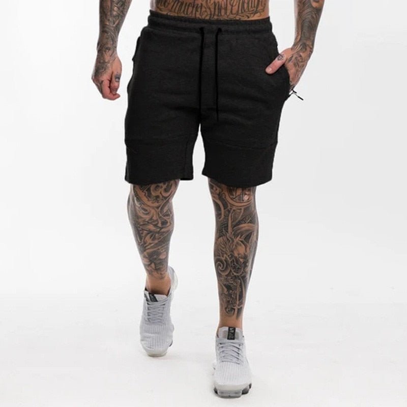 2020 New Men Sporting Running Shorts men Cotton Bodybuilding Sweatpants Fitness Short pants Jogger Gyms men sport brand Shorts - Yallafit
