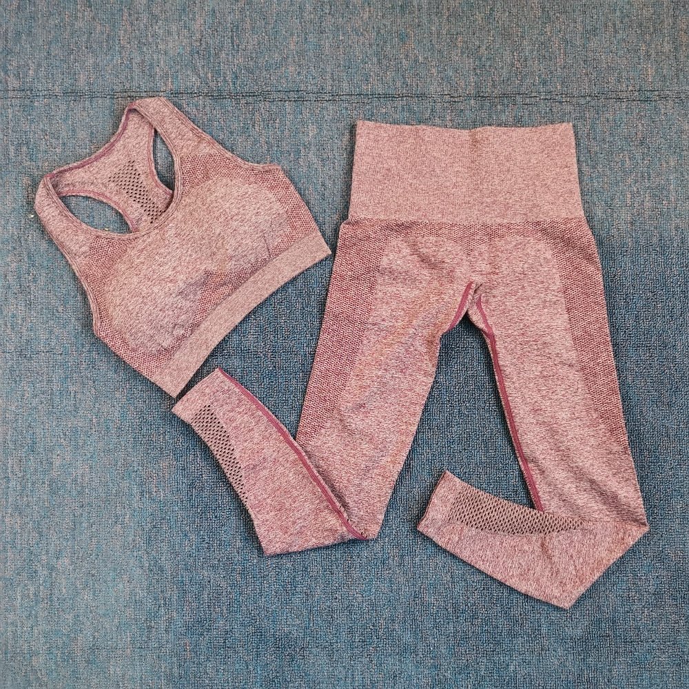 2021 Sexy Bra Seamless Shorts Leggings And Top Yoga Set sports Tracksuit For Women Workout Gym Clothing Sport Clothes Gym Set - Yallafit