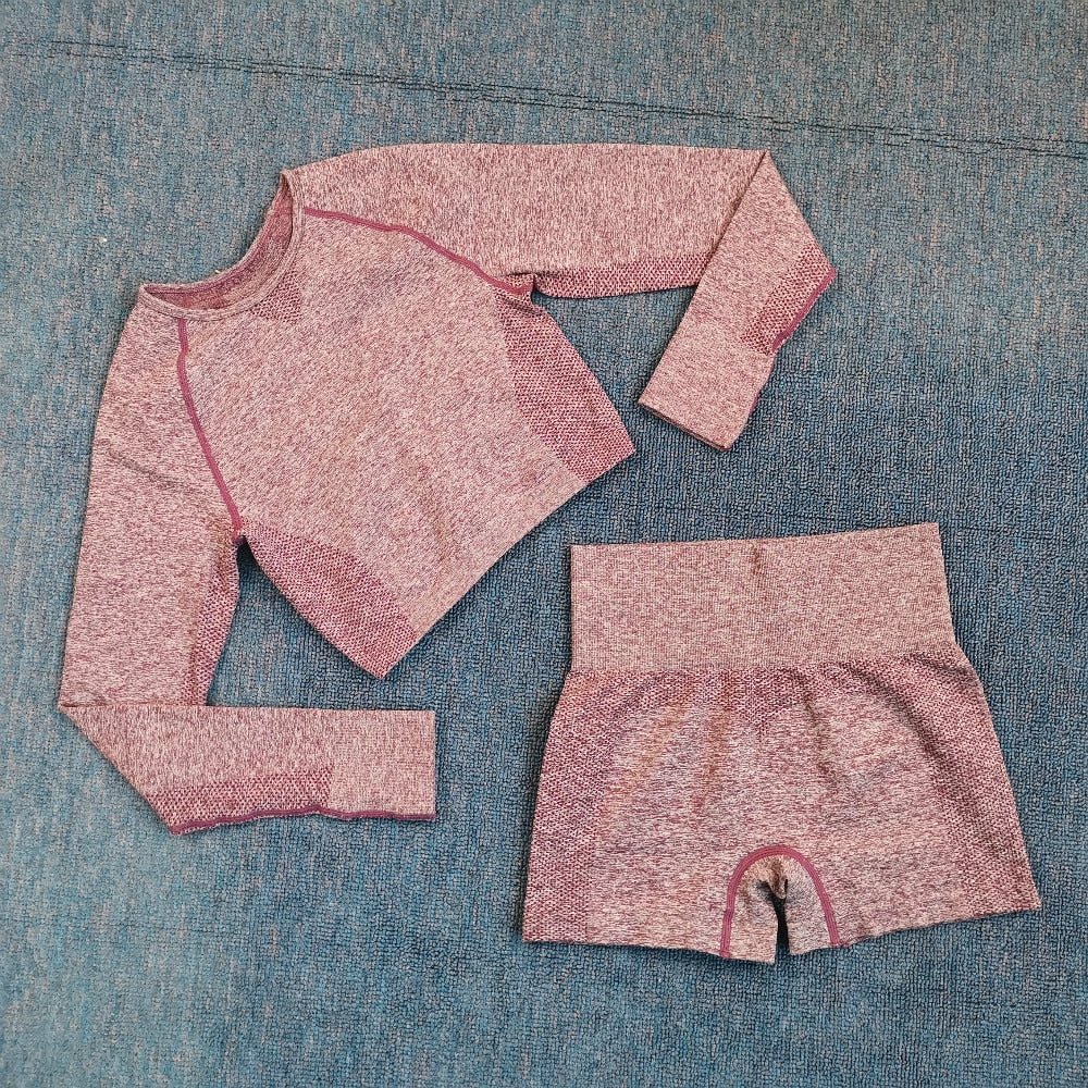 2021 Sexy Bra Seamless Shorts Leggings And Top Yoga Set sports Tracksuit For Women Workout Gym Clothing Sport Clothes Gym Set - Yallafit