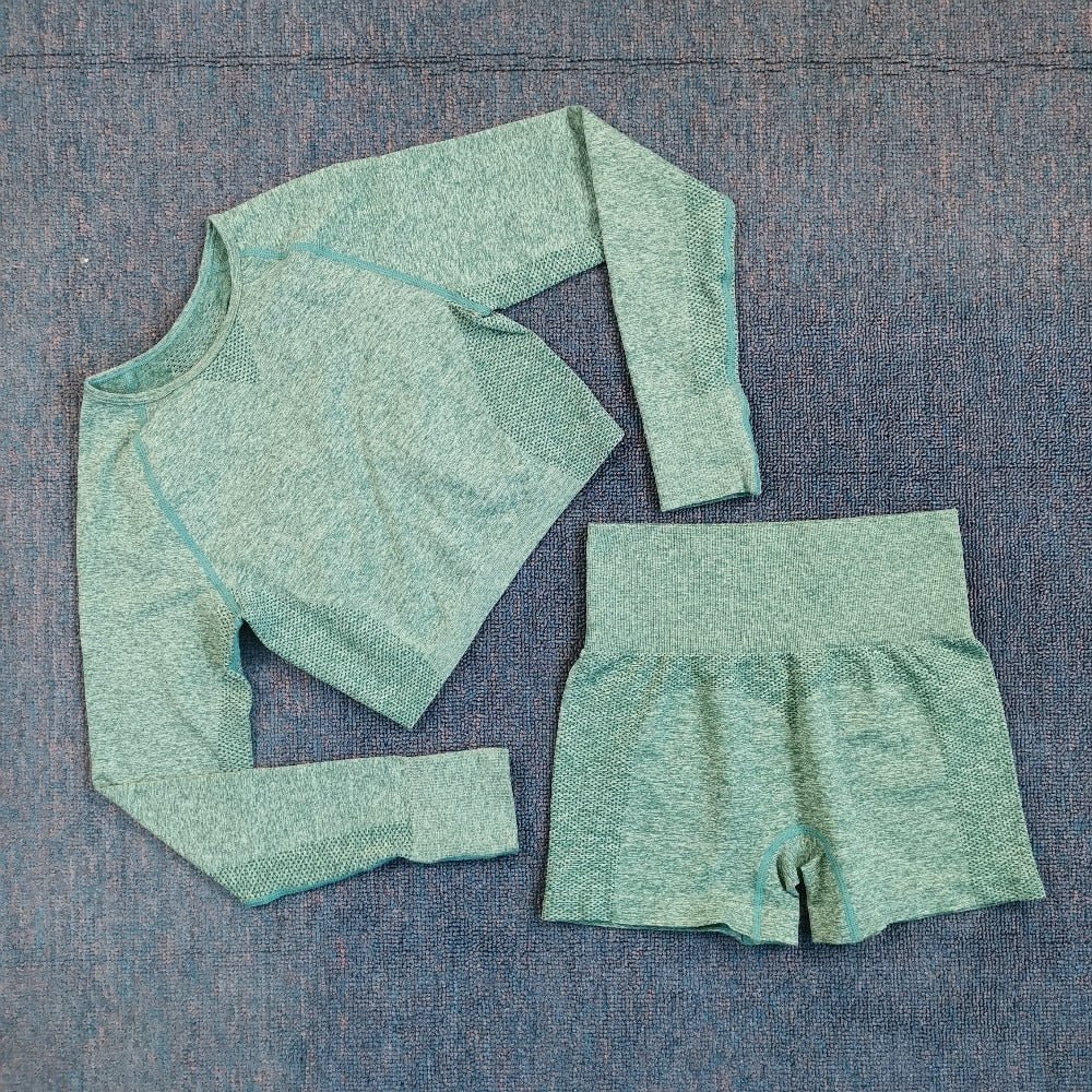 2021 Sexy Bra Seamless Shorts Leggings And Top Yoga Set sports Tracksuit For Women Workout Gym Clothing Sport Clothes Gym Set - Yallafit