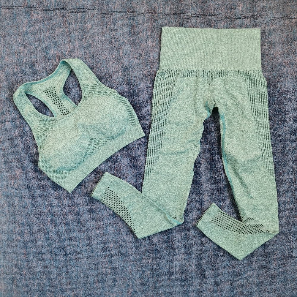 2021 Sexy Bra Seamless Shorts Leggings And Top Yoga Set sports Tracksuit For Women Workout Gym Clothing Sport Clothes Gym Set - Yallafit