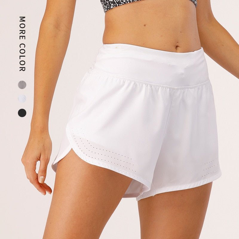 2021 Women Workout Shorts Fitness Yoga Quick-dry Breathable Sport Shorts Female Running Gym Leggings Yoga Athletic Spandex Pants - Yallafit