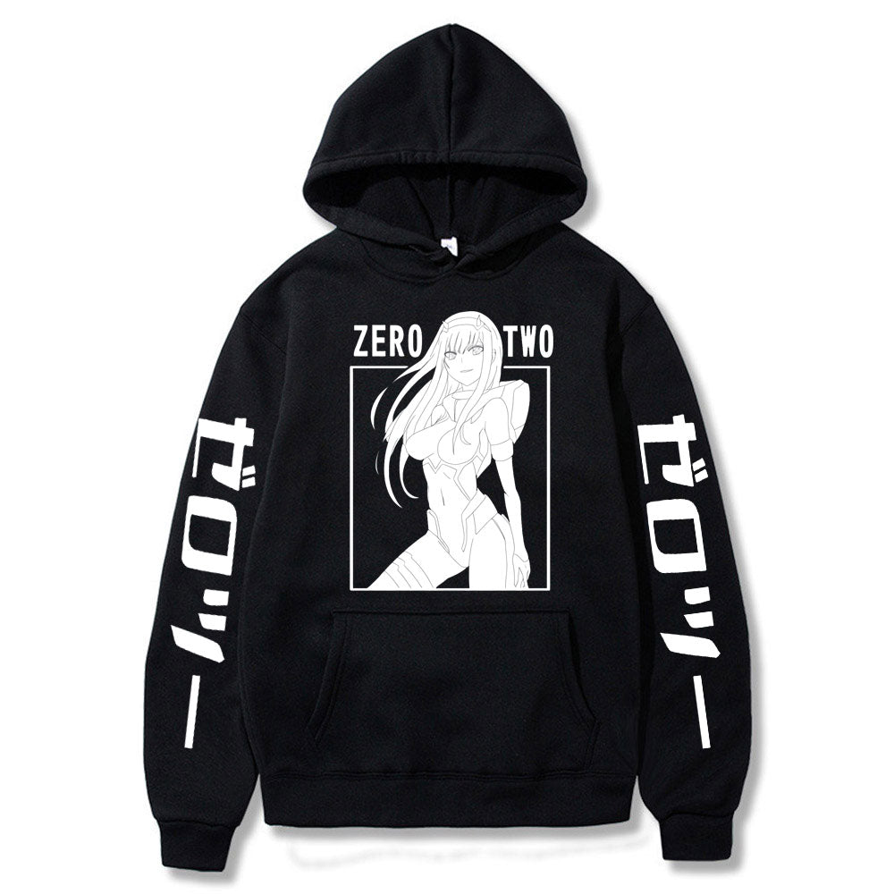 2022 New Kawaii Anime Darling In The Franxx Men Women Unisex Hoodies Sweatshirts Zero Two Hoodie Autumn Winter Harajuku Pullover - Yallafit
