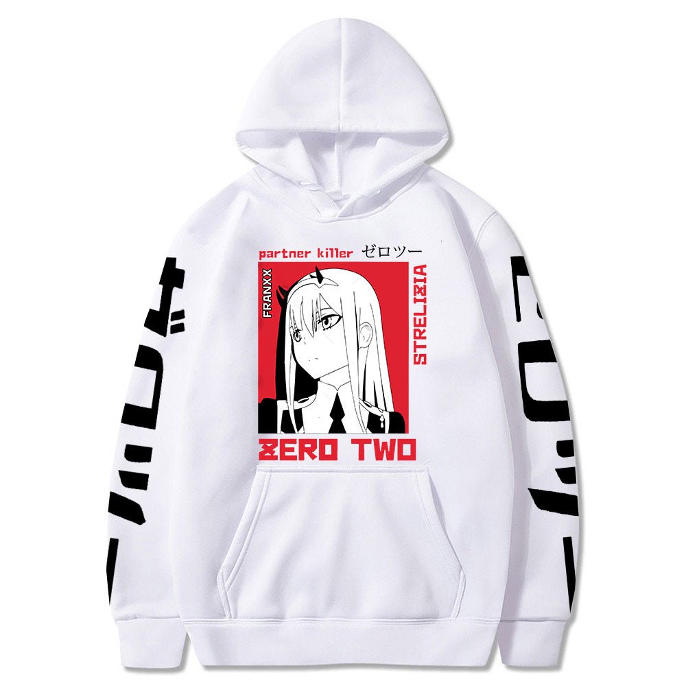 2022 New Kawaii Anime Darling In The Franxx Men Women Unisex Hoodies Sweatshirts Zero Two Hoodie Autumn Winter Harajuku Pullover - Yallafit