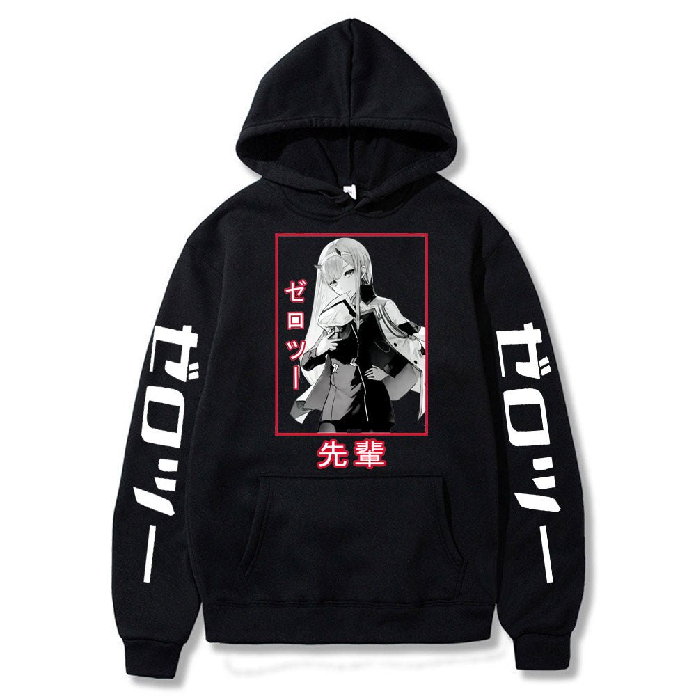2022 New Kawaii Anime Darling In The Franxx Men Women Unisex Hoodies Sweatshirts Zero Two Hoodie Autumn Winter Harajuku Pullover - Yallafit