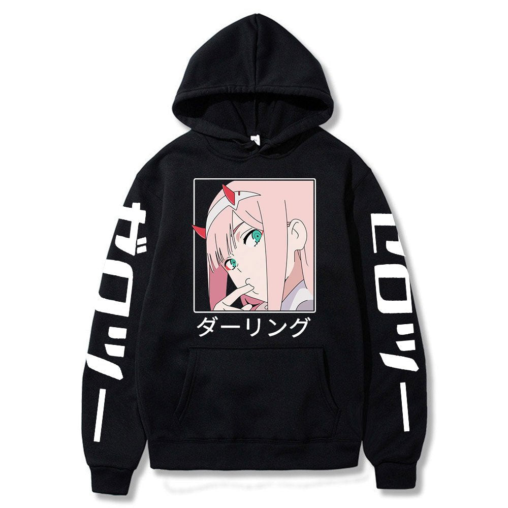 2022 New Kawaii Anime Darling In The Franxx Men Women Unisex Hoodies Sweatshirts Zero Two Hoodie Autumn Winter Harajuku Pullover - Yallafit