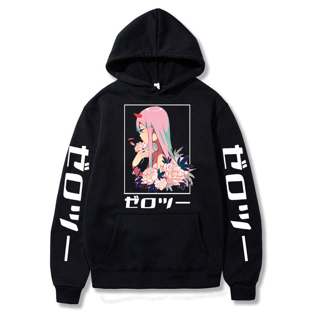 2022 New Kawaii Anime Darling In The Franxx Men Women Unisex Hoodies Sweatshirts Zero Two Hoodie Autumn Winter Harajuku Pullover - Yallafit