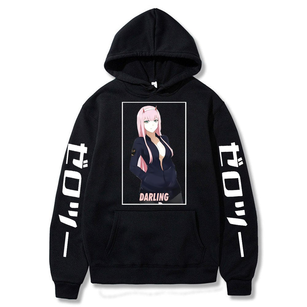 2022 New Kawaii Anime Darling In The Franxx Men Women Unisex Hoodies Sweatshirts Zero Two Hoodie Autumn Winter Harajuku Pullover - Yallafit