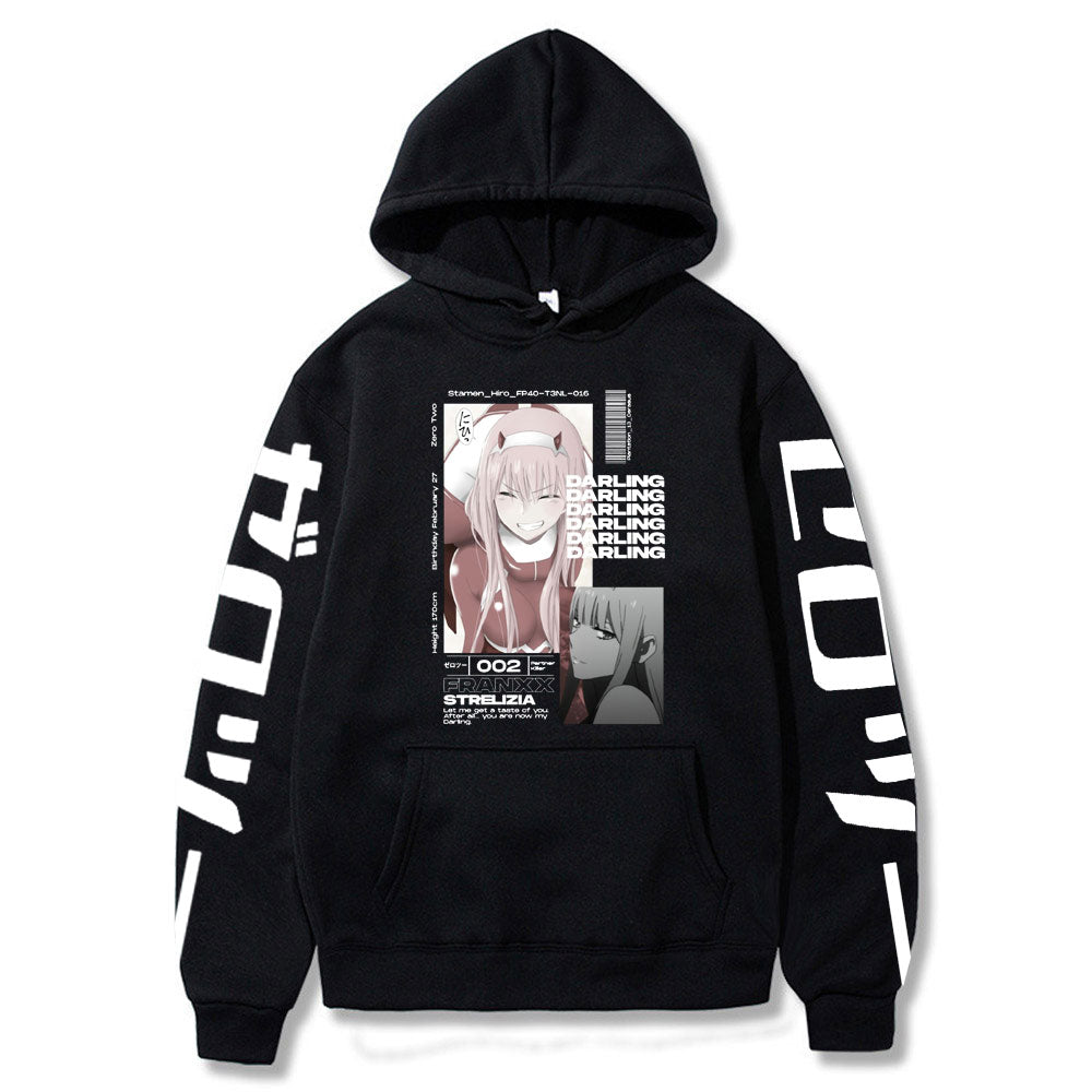 2022 New Kawaii Anime Darling In The Franxx Men Women Unisex Hoodies Sweatshirts Zero Two Hoodie Autumn Winter Harajuku Pullover - Yallafit