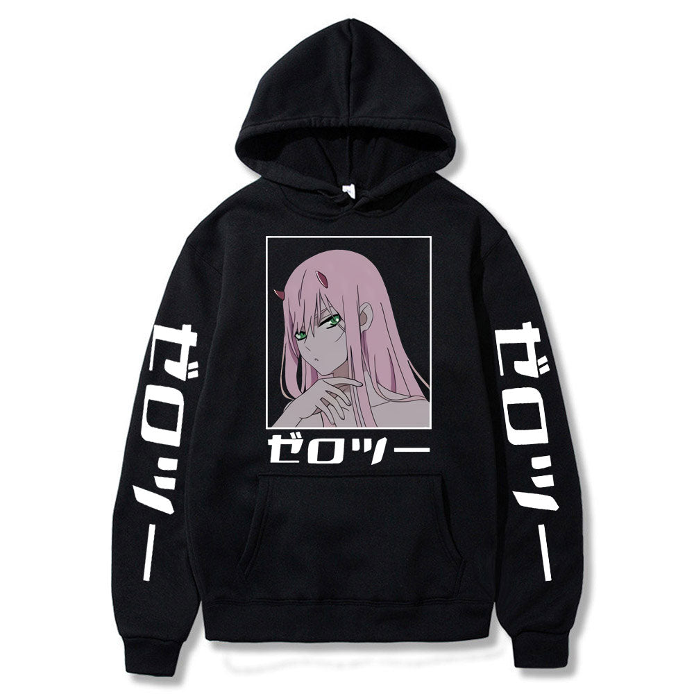 2022 New Kawaii Anime Darling In The Franxx Men Women Unisex Hoodies Sweatshirts Zero Two Hoodie Autumn Winter Harajuku Pullover - Yallafit