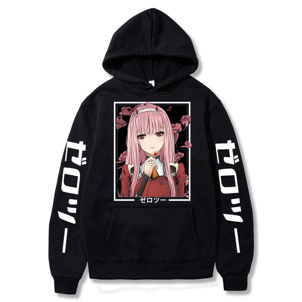 2022 New Kawaii Anime Darling In The Franxx Men Women Unisex Hoodies Sweatshirts Zero Two Hoodie Autumn Winter Harajuku Pullover - Yallafit
