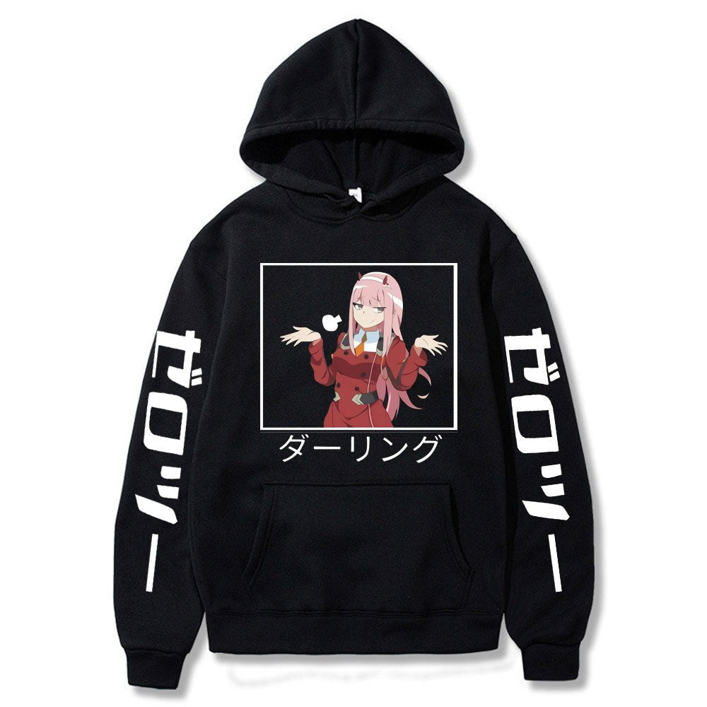 2022 New Kawaii Anime Darling In The Franxx Men Women Unisex Hoodies Sweatshirts Zero Two Hoodie Autumn Winter Harajuku Pullover - Yallafit