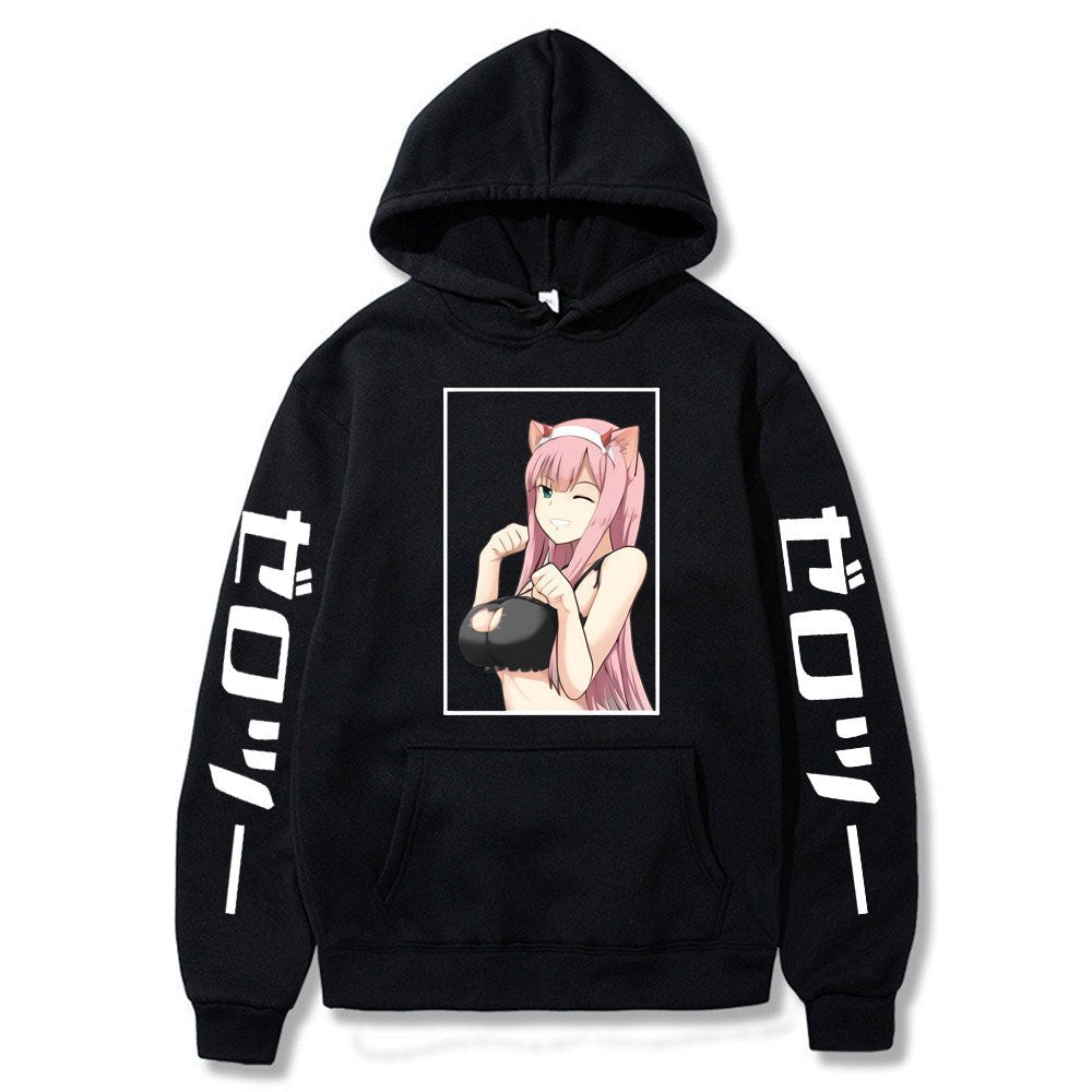 2022 New Kawaii Anime Darling In The Franxx Men Women Unisex Hoodies Sweatshirts Zero Two Hoodie Autumn Winter Harajuku Pullover - Yallafit